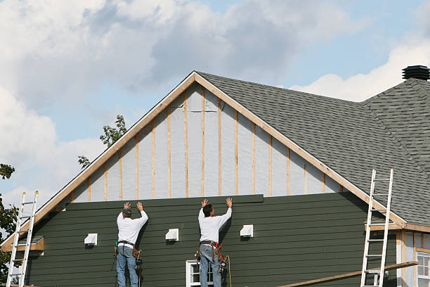 Professional Siding technician working in Knoxville, IL